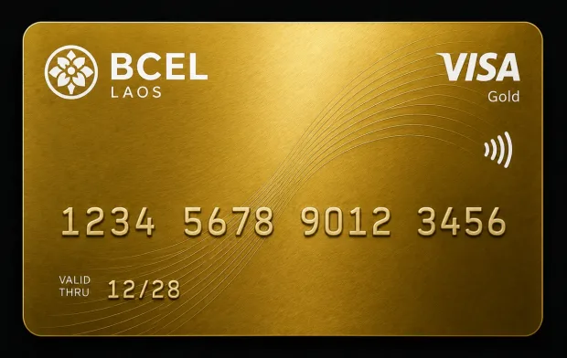 Laos Gold карта BCEL Laos для SWIFT переводов, инвойсов и зарубежных сервисов